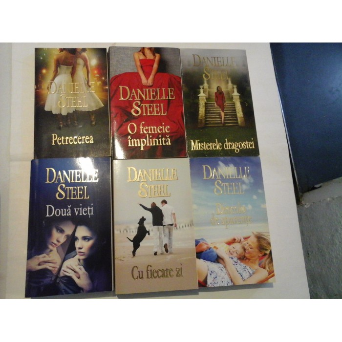 DANIELLE STEEL 6 romane: Petrecerea / Doua vieti / Dincolo de aparente / Cu fiecare zi / Misterele dragostei / O femeie implinita DANIELLE STEEL 6 romane: Petrecerea / Doua vieti / Dincolo de aparente / Cu fiecare zi / Misterele dragostei / O femeie implinita